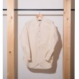 画像1: 【FRANK LEDER】60's VINTAGE BEDSHEET STAND COLLAR OLD STYLE SHIRTS (1)