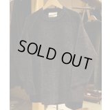 【GOWN&FOUNDATION GARMENTS（ガウンアンドファンデーションガーメンツ）】CREW NECK KNIT/BLACK