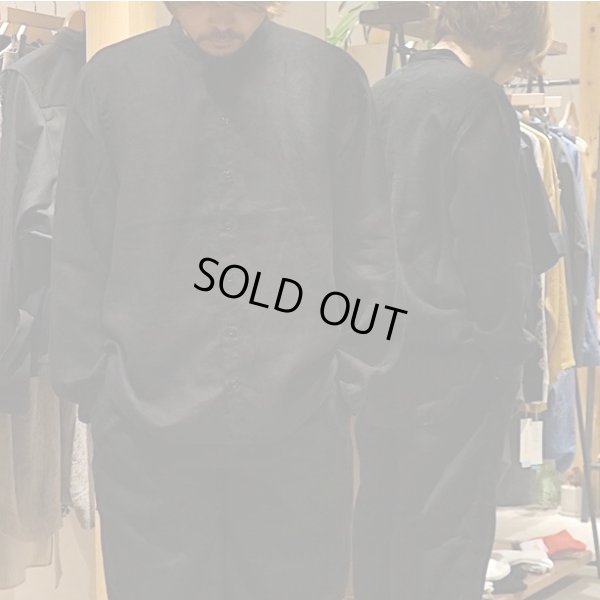 画像7: 【AUGUSTE PRESENTATION Pajama Look（オーギュストプレゼンテーション パジャマルック）】Linen Sheet Stand Collar Shirt（Men's）
