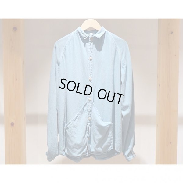 画像1: 【TENDER Co.（テンダー）】TYPE431“Long Sleeve Raglan Wallaby Shirt”/Prussian Blue Dye