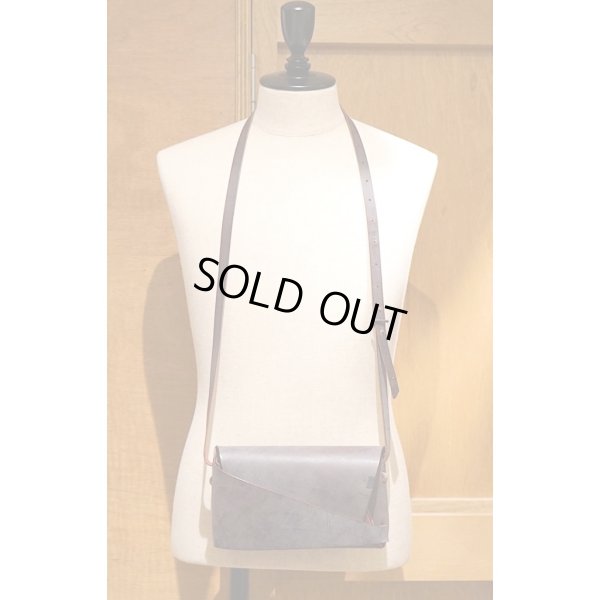 画像6: 【所作_shosa】ショルダーポーチ／Bridle Leather BURGUNDY(ブライドルレザー/バーガンディ)