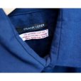 画像5: 【FRANK LEDER（フランクリーダー）】BALTIC BLUE DYED VINTAGE BEDSHEET PLAIN SHIRT (5)