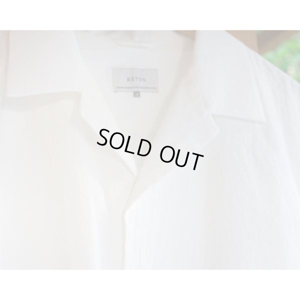 画像3: 【ATELIER BÉTON（アトリエベトン）】FINX CORDLANE LAYERED APRON SHIRT/WHITE