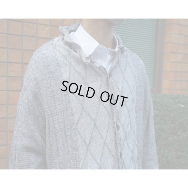 画像7: 【Kota Gushiken(コウタグシケン)】Shrunk Drunk Cable Gown/Black×White