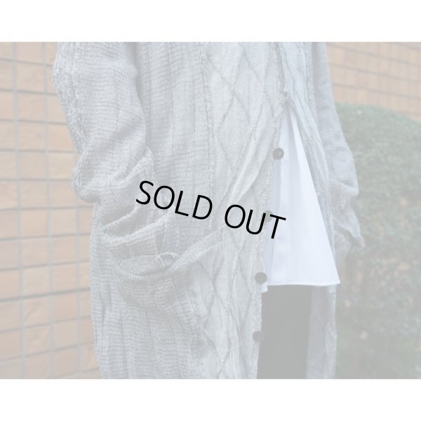 画像8: 【Kota Gushiken(コウタグシケン)】Shrunk Drunk Cable Gown/Black×White