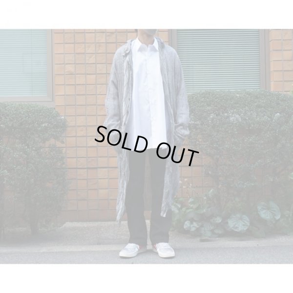 画像4: 【Kota Gushiken(コウタグシケン)】Shrunk Drunk Cable Gown/Black×White