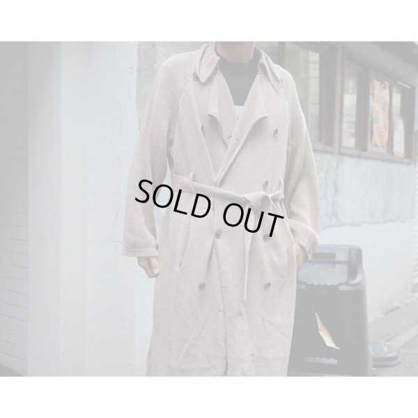 画像6: 【Kota Gushiken(コウタグシケン)】Knitted Washi Trench Coat/Beige