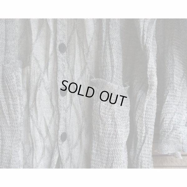 画像3: 【Kota Gushiken(コウタグシケン)】Shrunk Drunk Cable Gown/Black×White