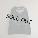 【reverve（リバーブ）】PHOTO KNIT/BLACK