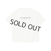 【ATELIER BÉTON（アトリエベトン）】PRINTED BIG T-SHIRT/WHITE