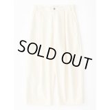 【STUDIO NICHOLSON（スタジオニコルソン）】SORTE-VOLUME PLEAT PANTS/CREAM