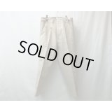 【TOZAOU(トザオウ)】Side Quilting Farmers Slacks/Ecru