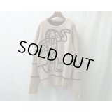 【TOZAOU(トザオウ)】Sunset Reversible Knit/Ecru×Black