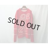 【TOZAOU(トザオウ)】Sunset Reversible Knit/Tomato×White
