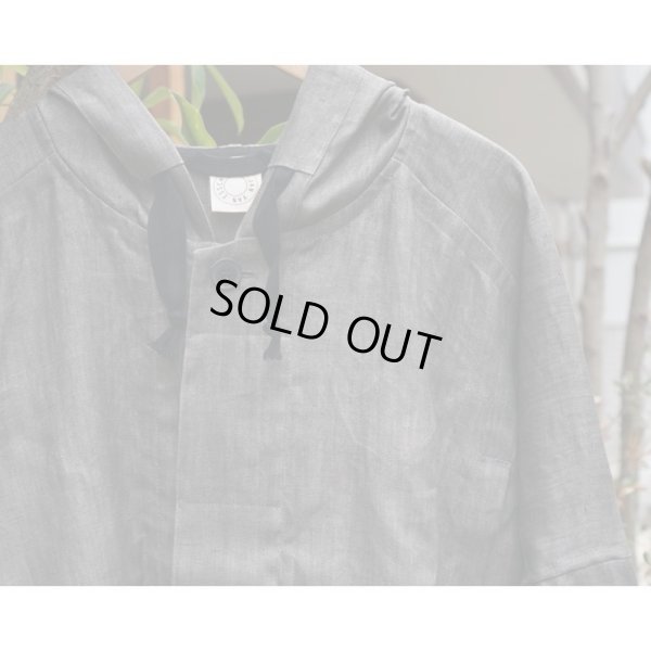 画像4: 【JAN-JAN VAN ESSCHE(ヤンヤンヴァンエシュ)】SHORT HOODED PARKA(PARKA＃9)/SUMI LINEN TWILL