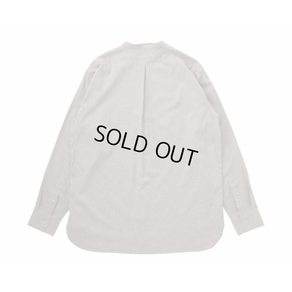 画像2: 【Taiga Takahashi(タイガタカハシ)】Lot.104 Band Collar Shirt/ Heather Grey
