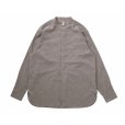 画像1: 【Taiga Takahashi(タイガタカハシ)】Lot.104 Band Collar Shirt/ Heather Grey (1)