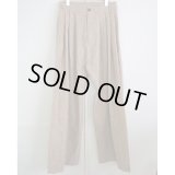 【JAN-JAN VAN ESSCHE(ヤンヤンヴァンエシュ)】PLEATED TROUSERS(TROUSERS＃71)/ OAT MELE COTTON WOOL CLOTH
