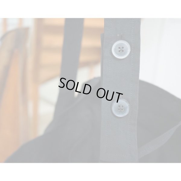 画像4: 【JAN-JAN VAN ESSCHE(ヤンヤンヴァンエシュ)】ADUSTABLE SHOULDER BAG(BAG＃25)/ BLACK COTTON HEMP DENSE TWILL