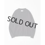 【STUDIO NICHOLSON(スタジオニコルソン)】SOLA-V NECK KNIT/ DARK NAVY