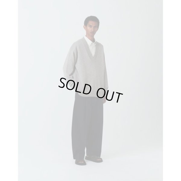 画像5: 【STUDIO NICHOLSON(スタジオニコルソン)】SOLA-V NECK KNIT/ BISCUIT