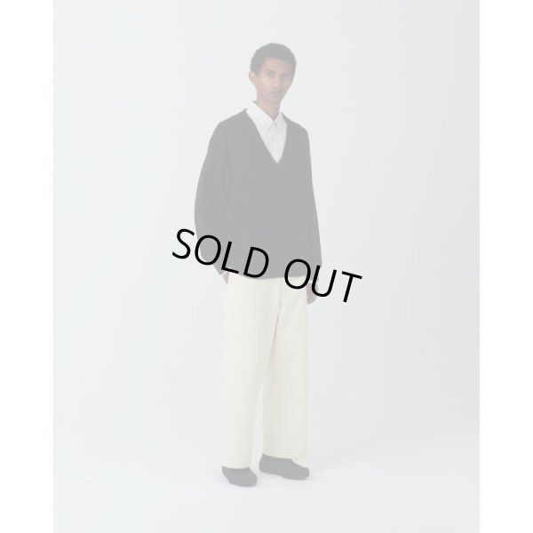 画像5: 【STUDIO NICHOLSON(スタジオニコルソン)】SOLA-V NECK KNIT/ DARK NAVY