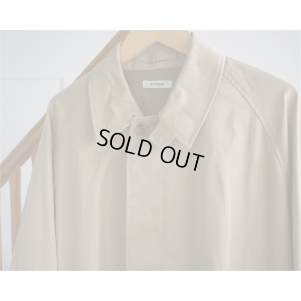 画像3: 【INTÉRIM(インテリム)】HYPER BIG GIZA GABARDINE SINGLE RAGLAN COAT/BEIGE(IT22A031)