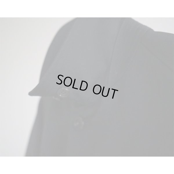 画像6: 【INTÉRIM(インテリム)】HYPER BIG PURE BLACK WOOL GABARDINE SINGLE RAGLAN COAT(IT22A023)