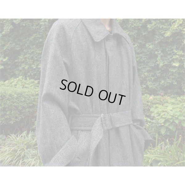 画像15: 【INTÉRIM(インテリム)】HYPER BIG LOVAT KIRK TWEED SINGLE RAGLAN BELTED OVER COAT(IT22A005)/GRAY HERRINGBONE