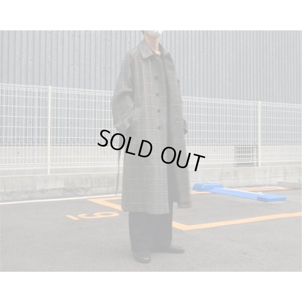 画像7: 【INTÉRIM(インテリム)】HYPER BIG LOVAT KIRK TWEED SINGLE RAGLAN BELTED OVER COAT(IT22A007)/BLACK×GRAY