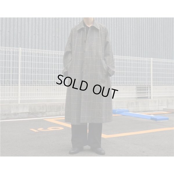 画像6: 【INTÉRIM(インテリム)】HYPER BIG LOVAT KIRK TWEED SINGLE RAGLAN BELTED OVER COAT(IT22A007)/BLACK×GRAY