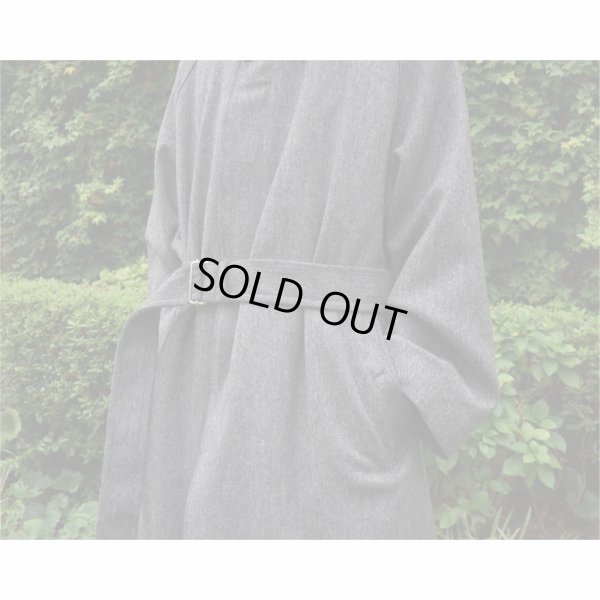 画像11: 【INTÉRIM(インテリム)】HYPER BIG LOVAT KIRK TWEED SINGLE RAGLAN BELTED OVER COAT(IT22A005)/GRAY HERRINGBONE