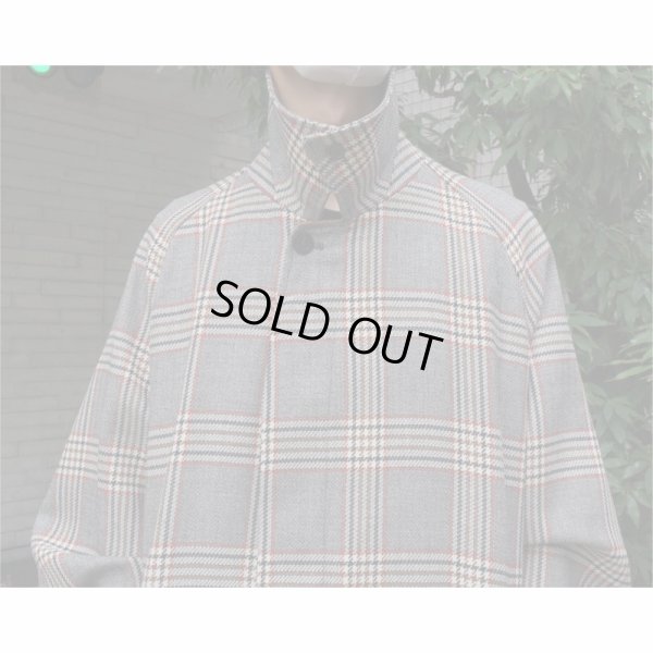 画像11: 【INTÉRIM(インテリム)】HYPER BIG HOUNDSTOOTH CHECK PLAID SINGLE RAGLAN BELTED OVER COAT(IT22A011)