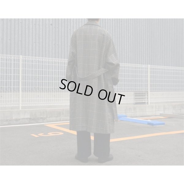 画像9: 【INTÉRIM(インテリム)】HYPER BIG LOVAT KIRK TWEED SINGLE RAGLAN BELTED OVER COAT(IT22A007)/BLACK×GRAY