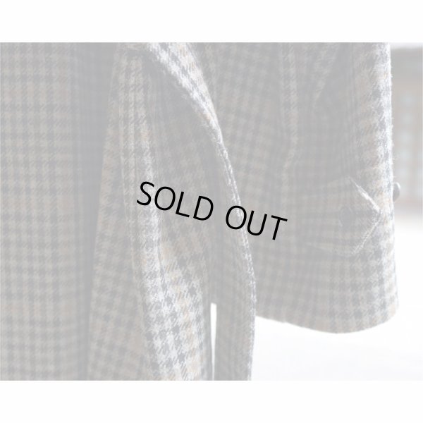 画像4: 【INTÉRIM(インテリム)】HYPER BIG LOVAT KIRK TWEED SINGLE RAGLAN BELTED OVER COAT(IT22A007)/BLACK×GRAY