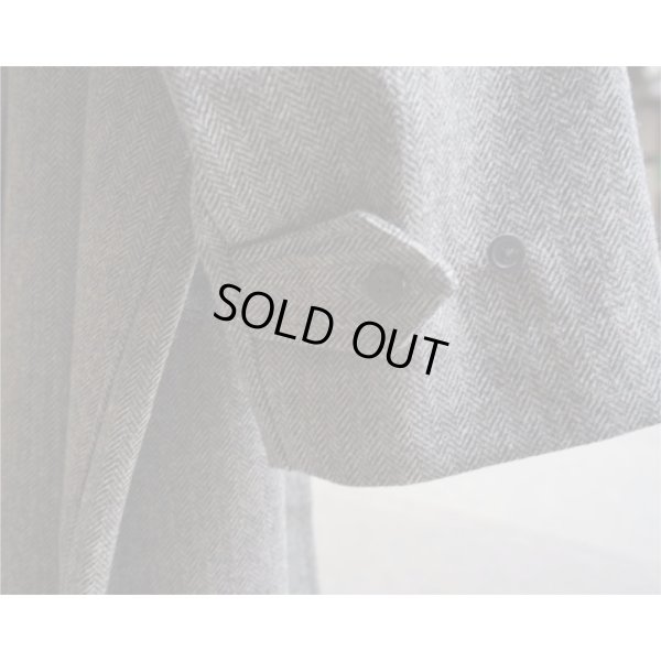 画像4: 【INTÉRIM(インテリム)】HYPER BIG LOVAT KIRK TWEED SINGLE RAGLAN BELTED OVER COAT(IT22A005)/GRAY HERRINGBONE