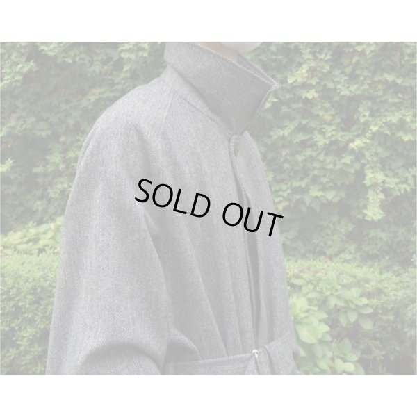 画像12: 【INTÉRIM(インテリム)】HYPER BIG LOVAT KIRK TWEED SINGLE RAGLAN BELTED OVER COAT(IT22A005)/GRAY HERRINGBONE