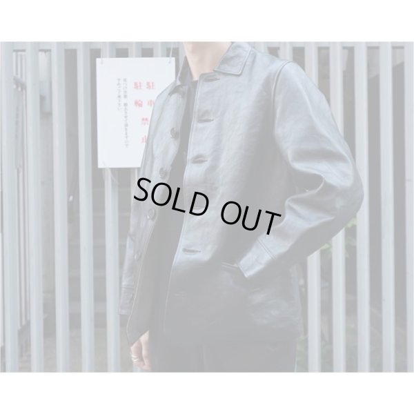 画像2: 【Taiga Takahashi(タイガタカハシ)】Lot.801 Automobile Leather Jacket/ Black