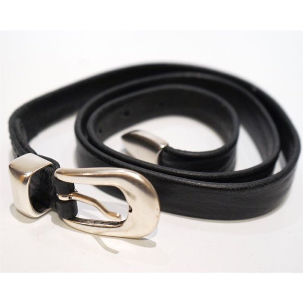 画像2: 予約商品【OUR LEGACY(アワーレガシー)】2 CM BELT/ Black Leather