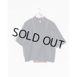 【CAMIEL FORTGENS(カミエルフォートヘンス)】RELIEF SHIRT(CF.15.03.03.01)/ NAVY/BROWN