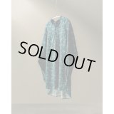【HEUGN（ユーゲン）】“Rob for VELVET” BAND COLLAR SHIRT -  Eden Blue