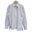 画像1: 【PERIOD FEATURES(ピリオドフィーチャーズ)】Applique embroidery Shirts / WHITE (1)