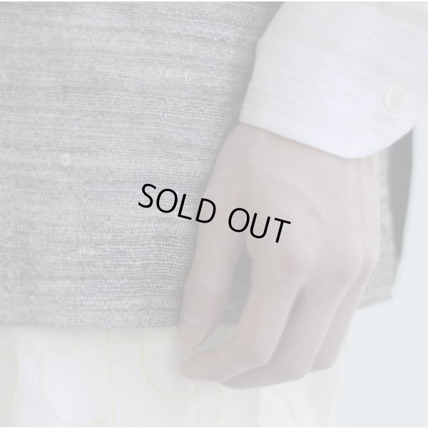 画像8: 【PERIOD FEATURES(ピリオドフィーチャーズ)】Hand woven silk Waistcoat / BLACK