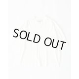 【STUDIO NICHOLSON（スタジオニコルソン）】PIU SNM-MIDWEIGHT JRSY LOGO T-SHIRT/WHITE