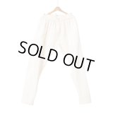 【JAN-JAN VAN ESSCHE(ヤンヤンヴァンエシュ)】TRACK PANTS(TROUSERS＃73)/ IVORY PAPER FINE TWILL