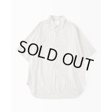 【STUDIO NICHOLSON（スタジオニコルソン）】SORONO-OVERSIZED SHORT SLEEVE SHIRT/ GREY MULTI