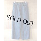 【INTÉRIM(インテリム)】40'S MIL BAGGY ZIPPED SHUTTLE DENIM TROUSERS(IT22S167)/ BLACK