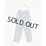 【CAMIEL FORTGENS(カミエルフォートヘンス)】GRANDMA PANTS WOOL(CF.15.06.04.02)/ GREY CHECK