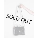 【CAMIEL FORTGENS(カミエルフォートヘンス)】CROOCKED BAG S CROC LEATHER(CF.15.11.02.02)/BLACK