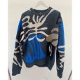画像1: 【KHOKI(コッキ)】Intarsia-knit jumper/ Khaki (1)